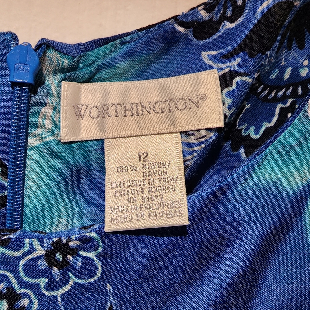 Blue Worthington Dress - Picture 3 of 4